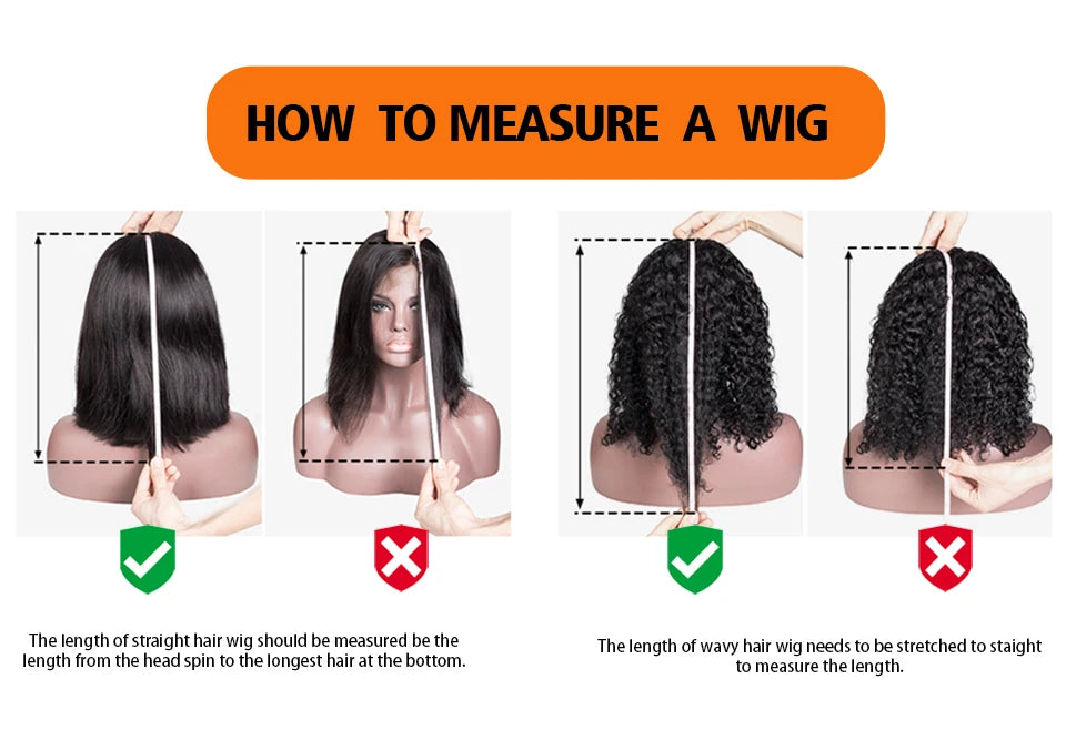 Kinky Edges Pixie Cut Lace Front Wigs Human Hair Straight Bob Curly Baby Hair 13X4 Transparent Lace Front Wig for Black Women