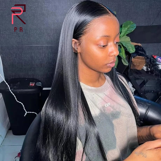 13x6 Transparent HD Lace Front Human Hair Wigs 100% Vietname 36 Inch Bone Straight Remy Human Hair Lace Frontal Wigs Pre Plucked