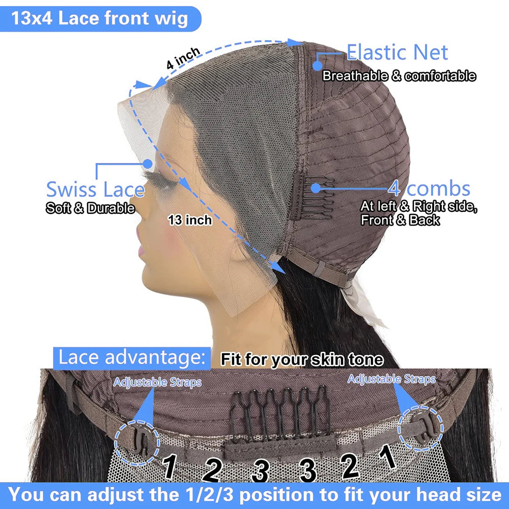 200 Density Deep Wave 13x4 Lace Front Human Hair Wigs Brazilian 100% Human Hair Pre Plucked Kinky Curly Short Bob Wigs For Women