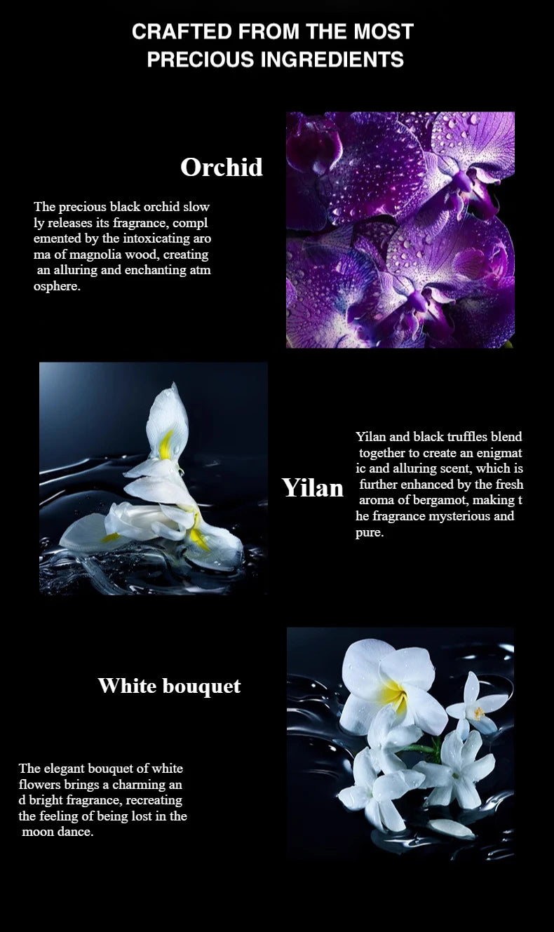 Arrival Long-Lasting Orchid Perfume for Women Men Premium Natural Floral Fragrance,Elegant Set Luxury Packaging, Perfect  Gift