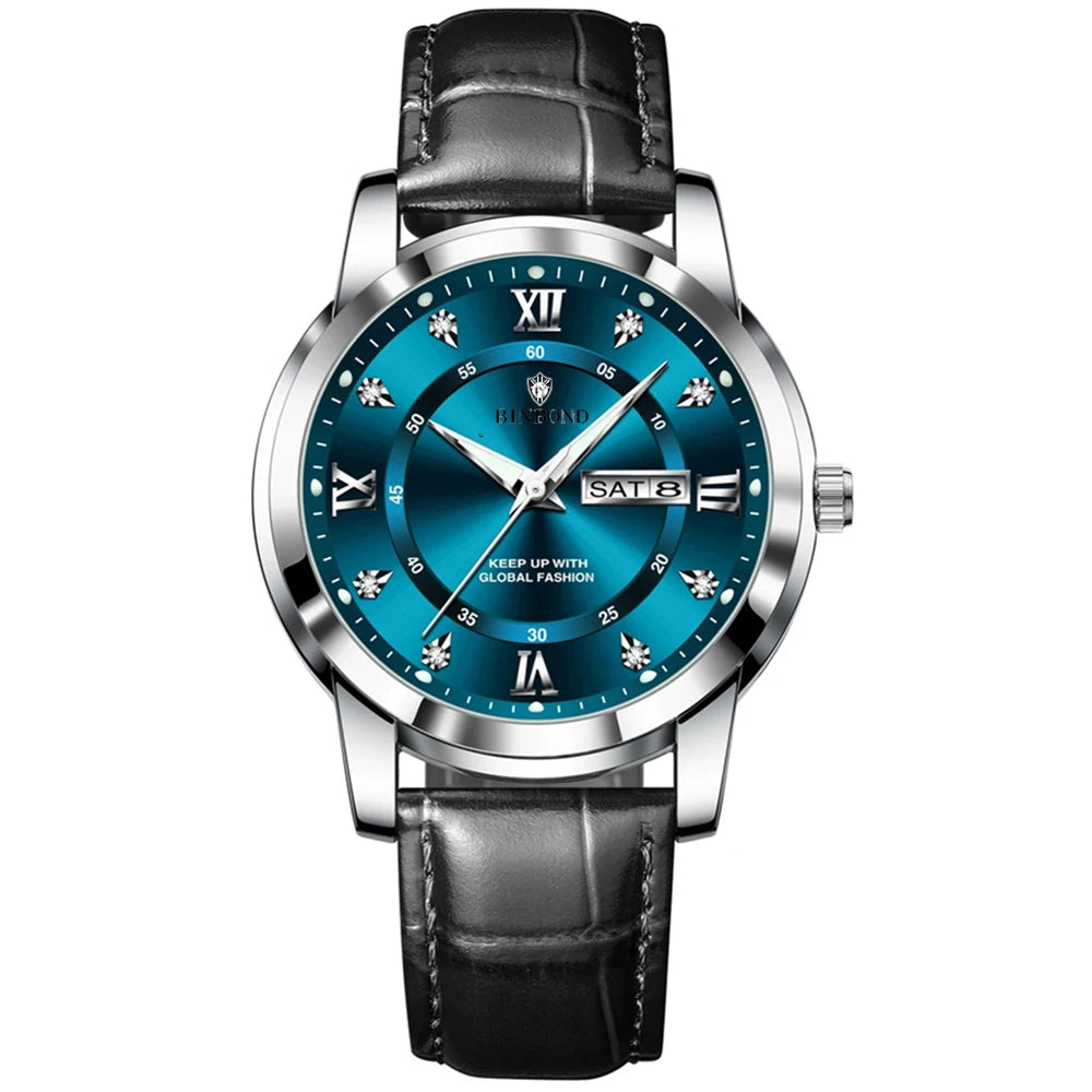 Casual Business Movement Fashion Quartz Wristwatches Gold Diamond Clock Men Luxury Watch Automatic Watches Mens Gifts Relojes