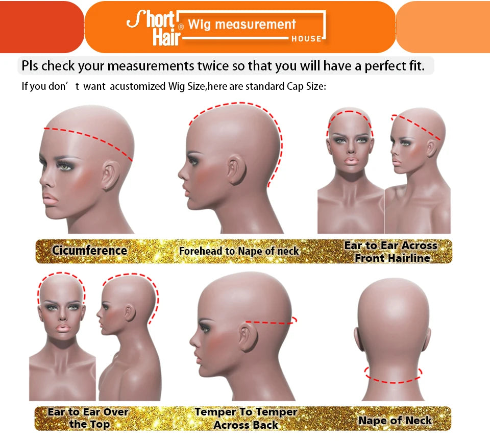 Kinky Edges Pixie Cut Lace Front Wigs Human Hair Straight Bob Curly Baby Hair 13X4 Transparent Lace Front Wig for Black Women