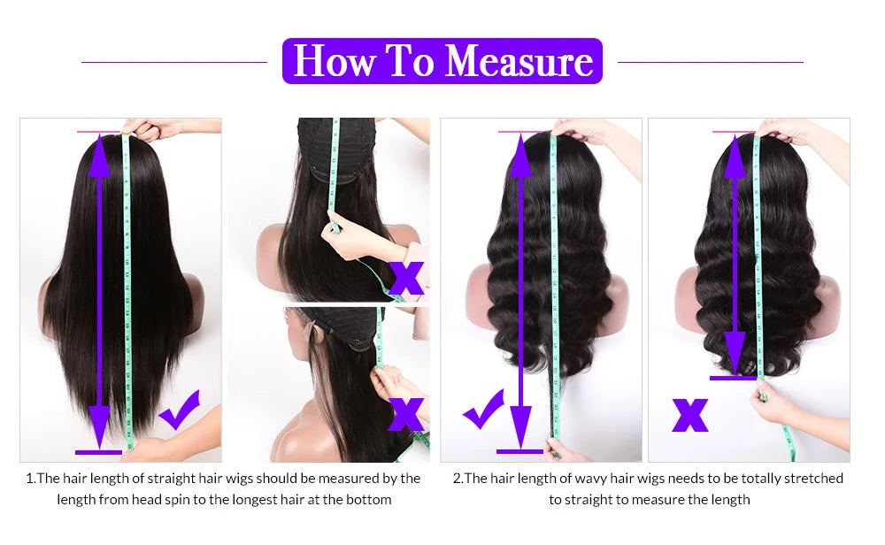 400 Density 360 HD Transparent Lace Human Hair Wig 13x4/13x6 Lace Frontal Wig Preplucked Glueless Wigs Human Hair 100%Human Hair