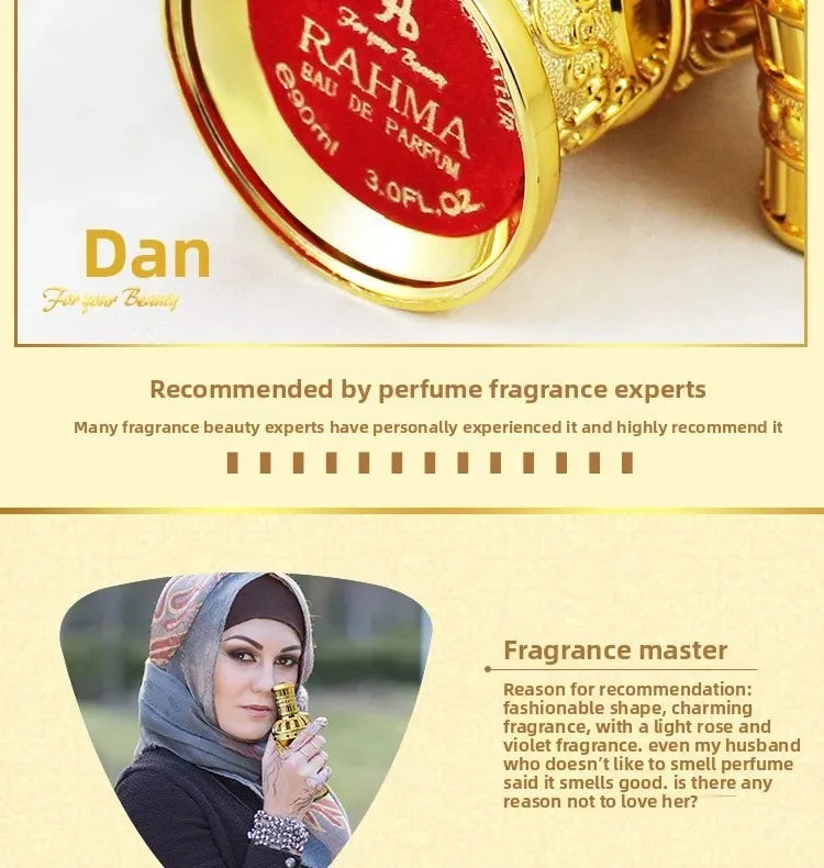 Perfume feminino árabe do oriente médio elegante fragrância de longa duração sândalo namoro sexy feromônio perfume