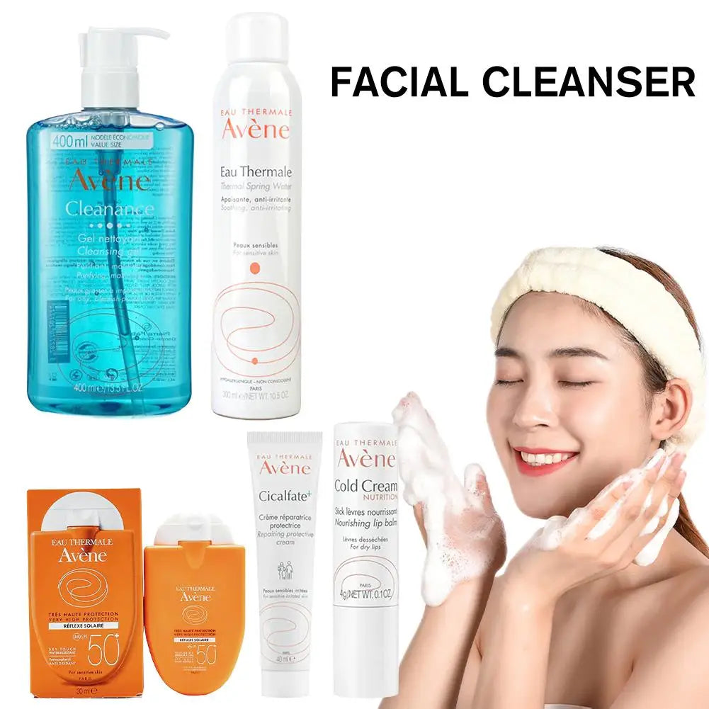Skin Care Set Facial Cleanser Deep Cleansing Cleanser Removes Face Dirt Whitening Cream Cleansing The Face Moisturizing Skincare