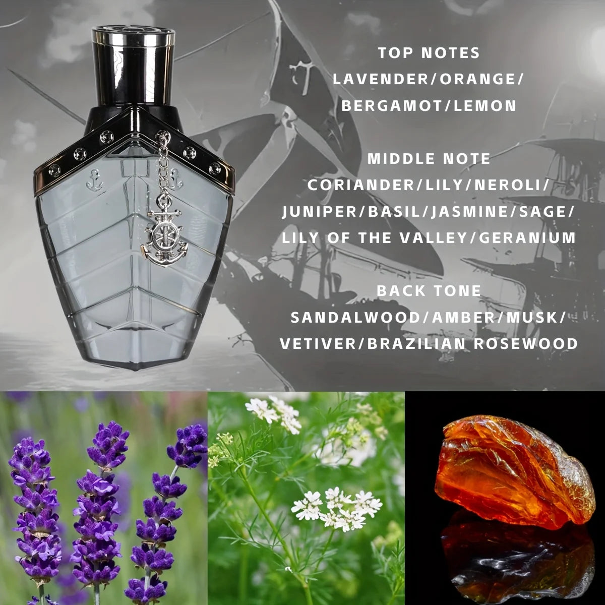 Men's Perfume Strong Fragrance Floral Fruity Ocean Fougere Fragrance Long-lasting High Quality Luxury Perfumes