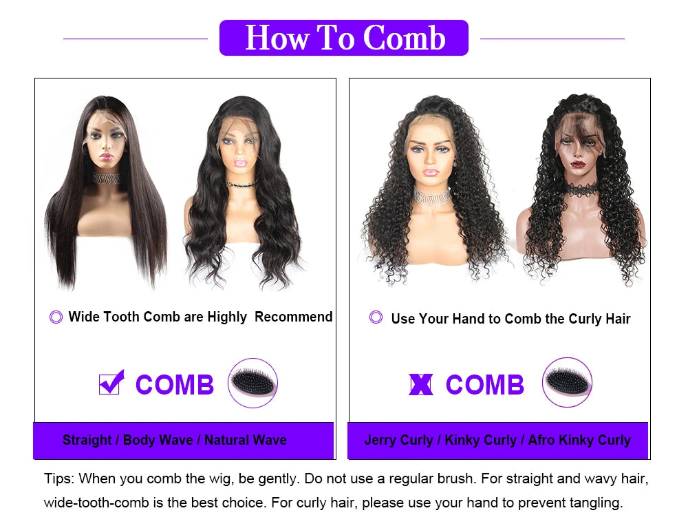 400 Density 360 HD Transparent Lace Human Hair Wig 13x4/13x6 Lace Frontal Wig Preplucked Glueless Wigs Human Hair 100%Human Hair