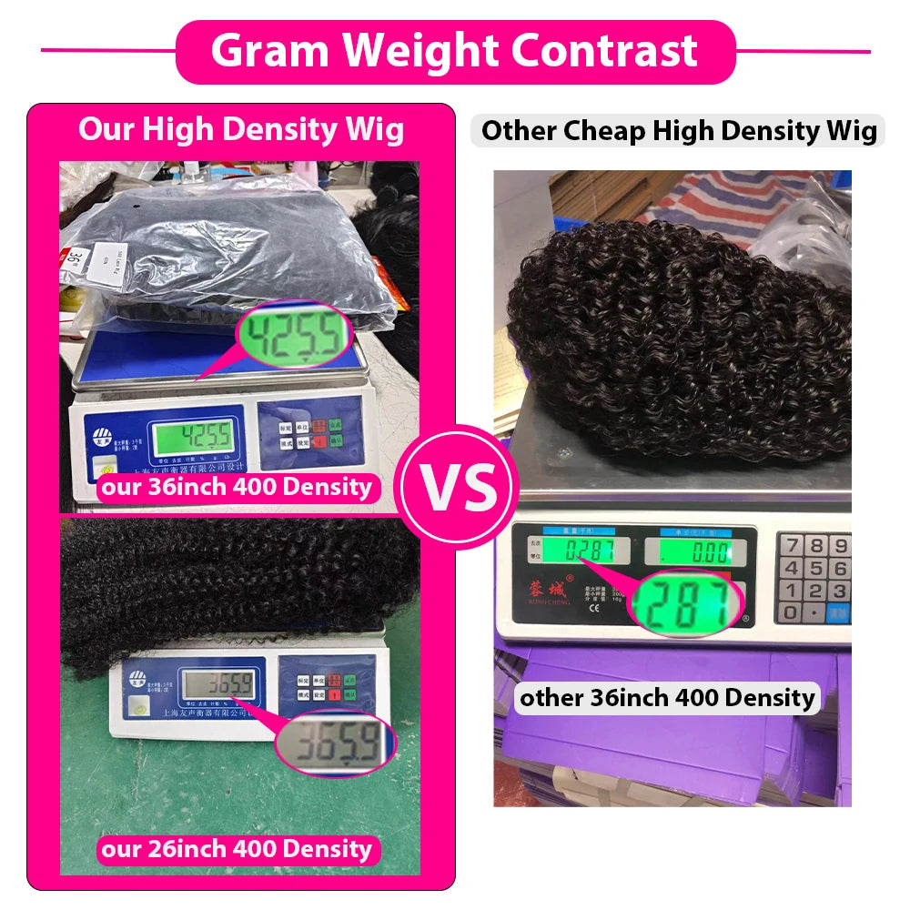 400 Density 360 HD Transparent Lace Human Hair Wig 13x4/13x6 Lace Frontal Wig Preplucked Glueless Wigs Human Hair 100%Human Hair